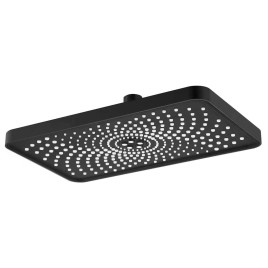 Douche tête, 300x180mm, ABS/noir mat