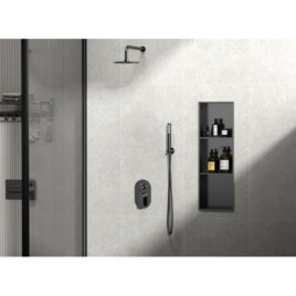 INSERTA niche de douche encastrée, 270x810 mm, acier inoxydable, anthracite