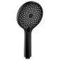 Douchette de massage à main, 4 fonctions, Ø 123 mm, noir mat Douchette de massage à main, 4 fonctions, Ø 123 mm, noir mat