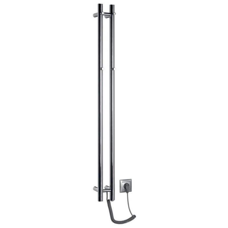 Radiateur de serviette électrique PAPINADO, 109x1200mm, 40W, chrome