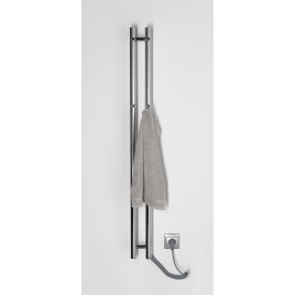 Radiateur de serviette électrique PAPINADO, 109x1200mm, 40W, chrome