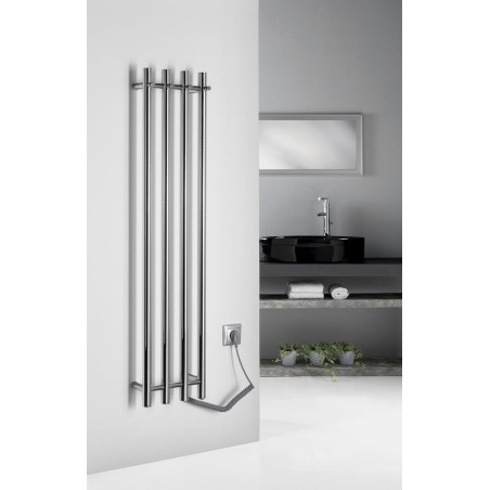 Radiateur de serviette électrique PAPINADO, 263x1200mm, 85W, chrome