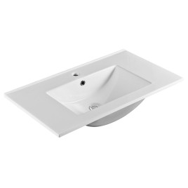 Vasque en céramique SLIM, meuble, 80x46cm, blanc