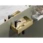 AURUM lavabo en acier inoxydable, 36,5x18cm, y compris drain, gauche/droite, tapis d'or AURUM lavabo en acier inoxydable, 36,5x18cm, y compris drain, gauche/droite, tapis d'or