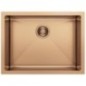 ZENITH lavabo en acier inoxydable 60x45cm, laiton