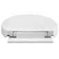 ESMERALDA Soft Close Toilet Seat, blanc