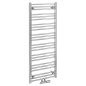 AlBRECHT radiateur de salle de bain 500x1250mm, connexion centrale, chrome