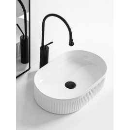 PICOBELLO contre-dessus lavabo en céramique 49x31 cm, blanc
