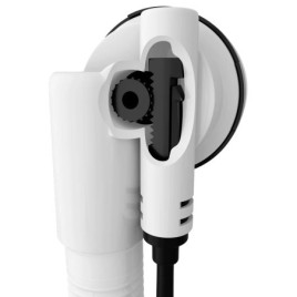 Pop Up Pop Bath Filler Waste (L) 600mm, Plug 72mm, blanc