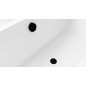 Pop Up Bath Filler Waste (L) 600mm, Plug 72mm, noir mat