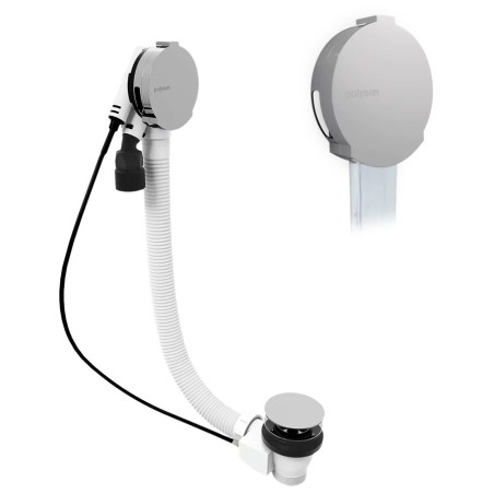 Pop Up Bath Filler déchets (L) 800mm, Plug 72mm, Chrome