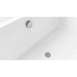 Pop Up Bath Waste (L) 800mm, Plug 72mm, Chrome