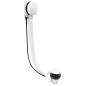 Pop Up Bath Waste (L) 1200mm, Plug 72mm, blanc