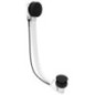 Pop Up Bath Waste (L) 1200mm, Plug 72mm, noir mat