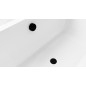 Pop Up Bath Waste (L) 1000mm, Plug 72mm, noir mat