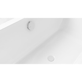 Déchets de douche (L) 1000mm, Plug 72mm, blanc