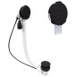 Pop Up Bath Filler Waste (L) 1000mm, Plug 72mm, noir mat