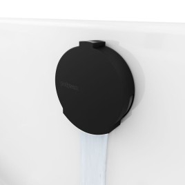 Pop Up Bath Filler Waste (L) 1000mm, Plug 72mm, noir mat
