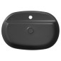 INFINITY OVAL Countertop Washbasin, 60x40cm, antracit