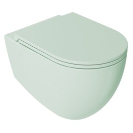 INFINITY Slim Toilet Seat, Easy Take, Soft Fermer, menthe verte