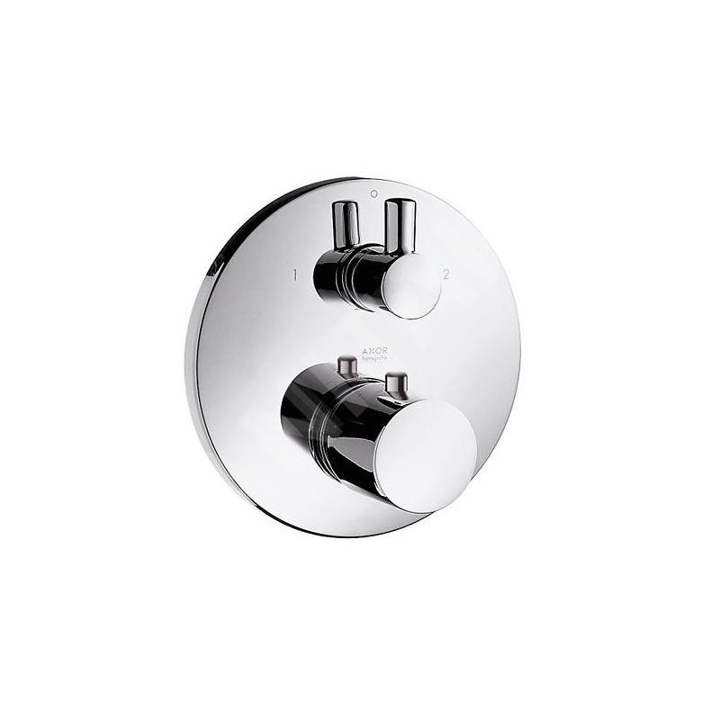 Axor Uno - Mitigeur thermostatique encastré avec vanne d’arrêt et inverseur, chrome 38720000
