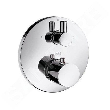 Axor Uno - Mitigeur thermostatique encastré avec vanne d’arrêt et inverseur, chrome 38720000