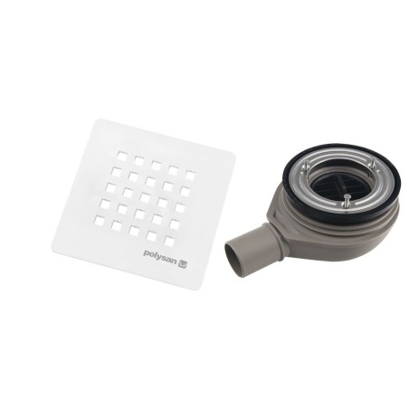 TRENECA Douche Tray Waste Trap 90/40, Blanc mat