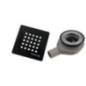TRENECA Douche Tray Trap de déchets 90/40, mat noir