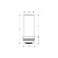 Axor Accessoires - Rallonge de tuyau verticale 60 mm, chrome 97686000
