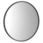 NOTION SLIM Miroir encadré, rond, ø 50cm, noir mat