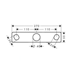 Axor Accessoires - Plaque de fixation 39449000