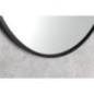 NOTION SLIM Miroir encadré, rond, ø 50cm, noir mat