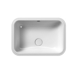 PURA/CLASSIC lavabo en céramique semi-recuits 35x50cm, blanc ExtraGlaze