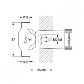 Grohe Accessoires - Partie inférieure de la soupape encastrée 29803000