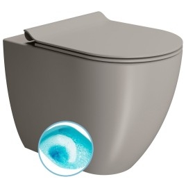 PURA WC pan, Swirlflush, 36x55cm, S-trap/P-trap, tortora dual-matt
