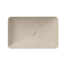 PURA comptoir lavabo en céramique 60x38cm, creta mat