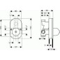 Hansgrohe Corps d’encastrement - Corps pour mitigeur de baignoire encastré 31741180