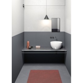 PURA comptoir lavabo en céramique, dia 42cm, blanc ExtraGlaze