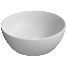 PURA comptoir lavabo en céramique, dia 32cm, blanc mat