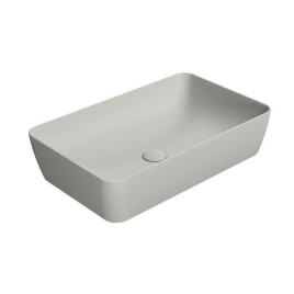 Comptoir NUBES lavabo en céramique 60x38cm, cenere mat