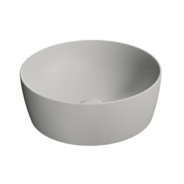 NUBES compteur top céramique lavabo dia 40cm, cenere mat