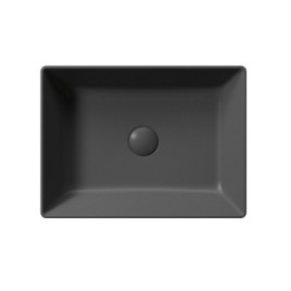KUBE Lave-vaisselle en céramique, 50x37cm, noir mat