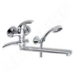 Novaservis Metalia 55 - Robinetterie de baignoire murale complète, chrome 55072,0