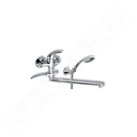 Novaservis Metalia 55 - Robinetterie de baignoire murale complète, chrome 55072,0