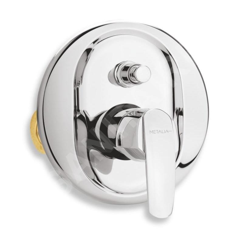 Novaservis Metalia 56 - Robinetterie à encastrer pour 2 sorties, avec inverseur, chrome 56050R,0