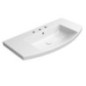 Cuve en céramique NORM 100x52cm, 3 trous de robinet, blanc ExtraGlaze Cuve en céramique NORM 100x52cm, 3 trous de robinet, blanc ExtraGlaze