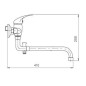 Novaservis Metalia 55 - Robinetterie de baignoire murale complète, chrome 55036,0 Novaservis Metalia 55 - Robinetterie de baignoire murale complète, chrome 55036,0