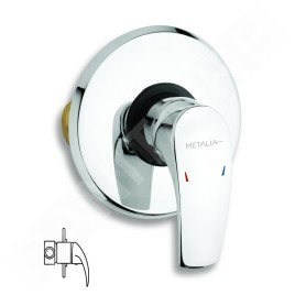 Novaservis Metalia 57 - Robinetterie de douche encastrée, chrome 57050,0