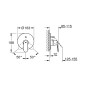 Grohe Eurosmart Cosmopolitan - Mitigeur de baignoire encastré, chrome 19382000
