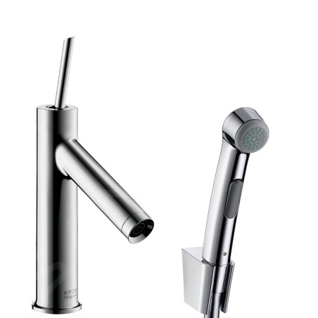 Axor Starck - Set de mitigeur de lavabo avec douchette de bidet et flexible de douche, chrome 10300000
